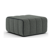 Module en tissu Sera en laine gris foncé 68x68x34cm Curt - Ambivalenz