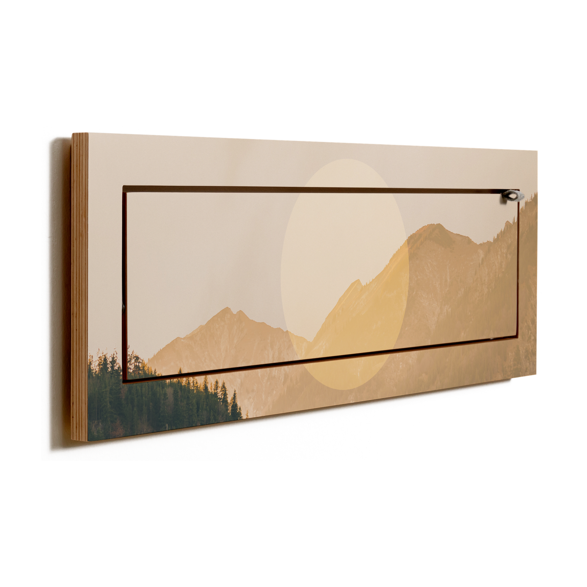 Étagère murale en bouleau beige 27x18x80cm Fläpps Alps - Ambivalenz — vue 6