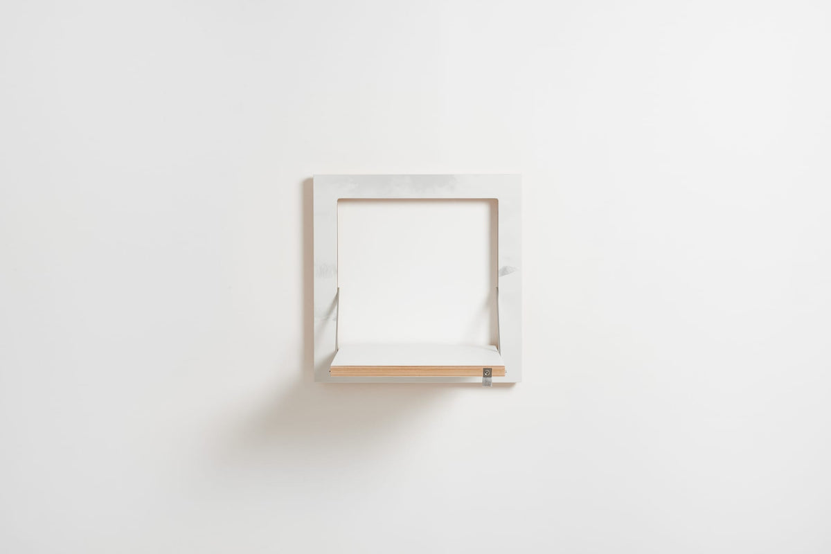 Étagère murale en bois blanc 40x31x40cm Fläpps Vallunaraju - Ambivalenz — vue 6
