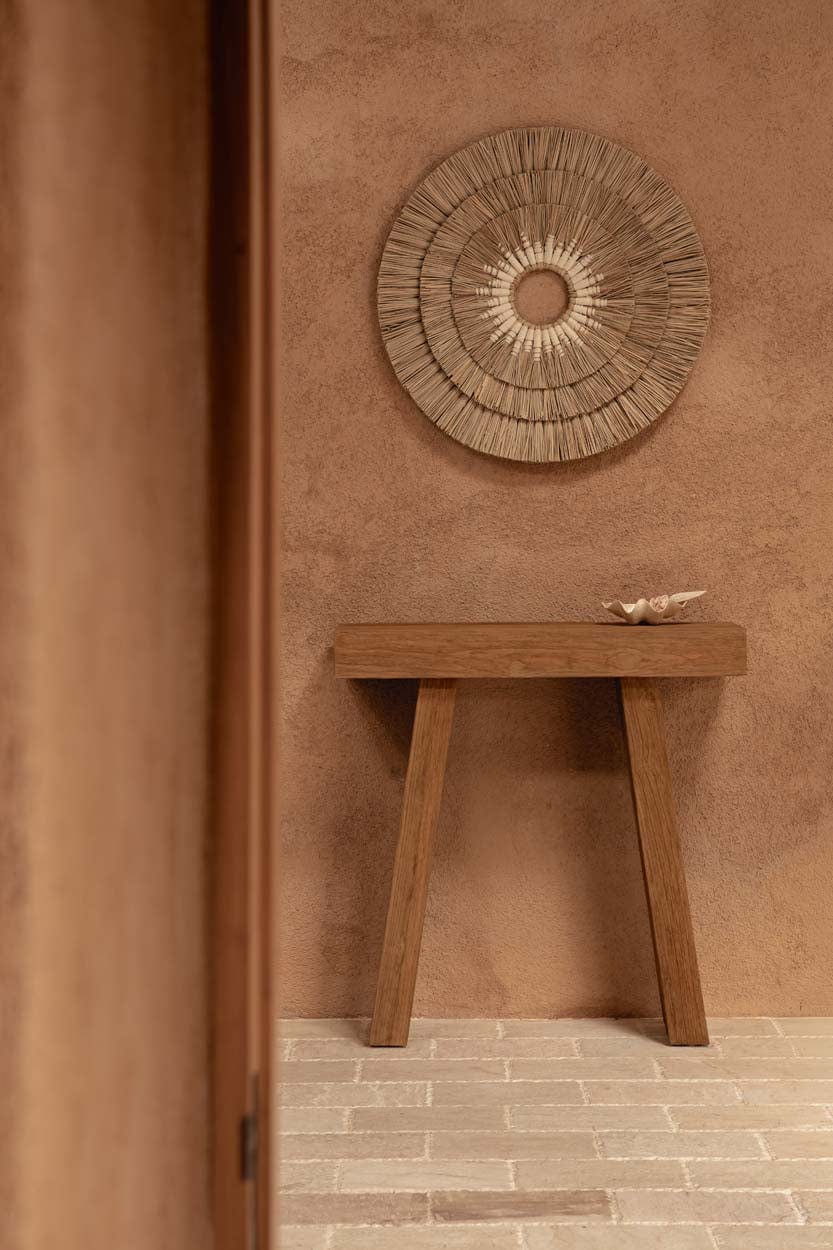 Console en teck massif naturel marron 30x86x87cm Stance - Bazar Bizar — vue 2