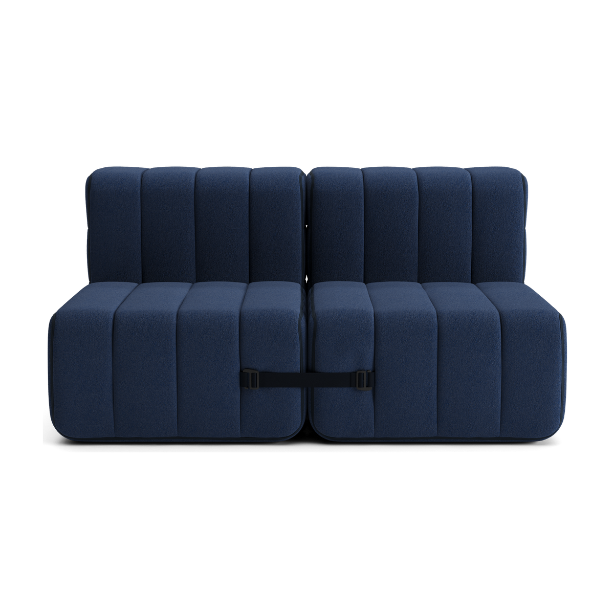 Canapé 2 places en tissu Jet bleu nuit 136x102x68cm Curt - Ambivalenz — vue 4