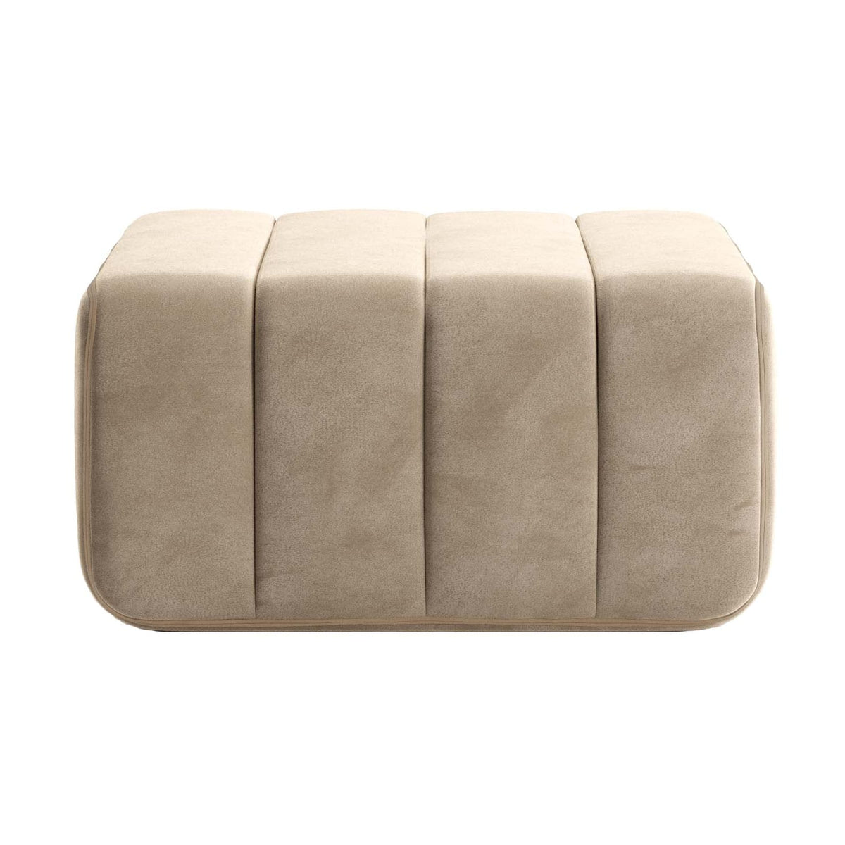 Module en velours Barcelone gris 68x68x34cm Curt - Ambivalenz — vue 3
