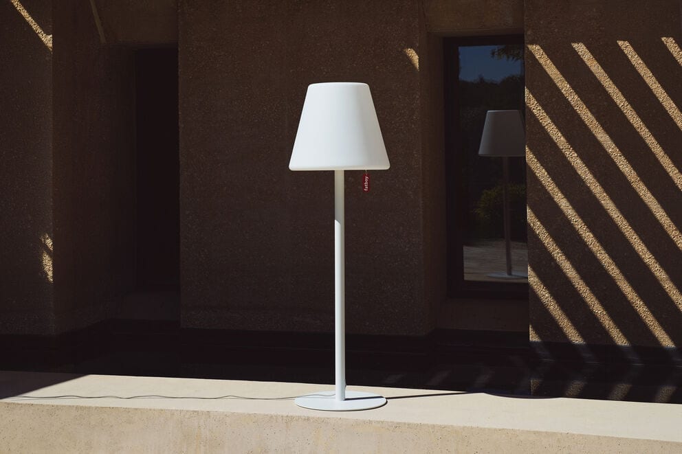 Lampadaire de jardin en acier blanc 182cm Edison the Giant Smart - Fatboy — vue 2