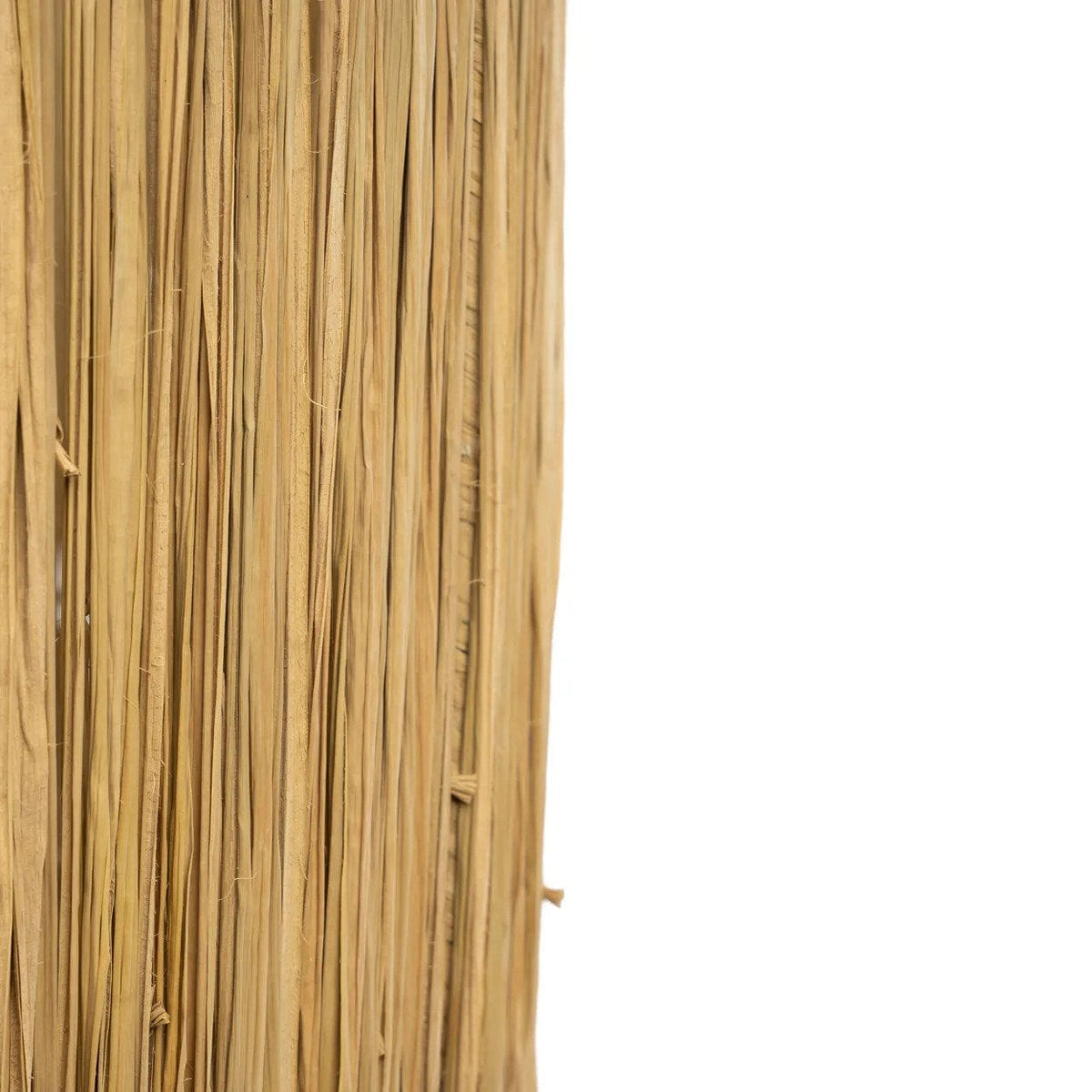 Lampe de table en terre cuite blanche et abat-jour en rotin naturel tressé 51cm Molokai - Bazar Bizar — vue 5
