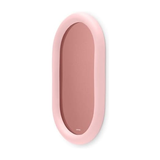 Miroir mural ovale en mousse souple rose 35cm Mirage Loop - Fatboy — vue 4