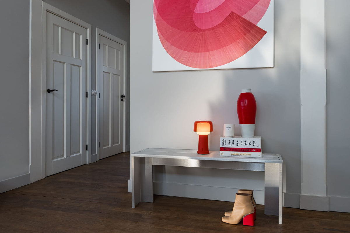 Lampe de table sans fil en métal rouge 27,5cm Revolve - Fatboy — vue 5