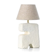 Lampe de table en papier mâché blanc 25cm L'Objet - Bazar Bizar