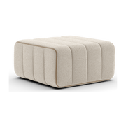 Module en tissu Sera en laine beige 68x68x34cm Curt - Ambivalenz