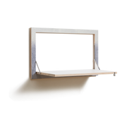 Secrétaire mural en bouleau gris 50x41x80cm Fläpps Fading Grey - Ambivalenz