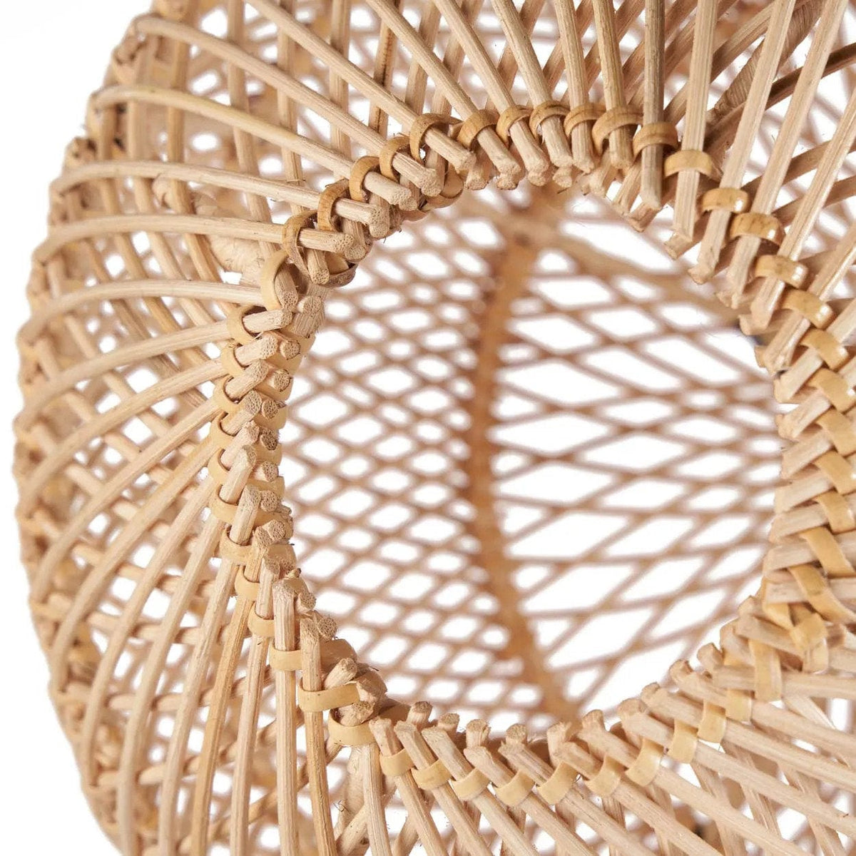 Suspension ronde en rotin tressé naturel 50cm Bubble - Bazar Bizar — vue 8