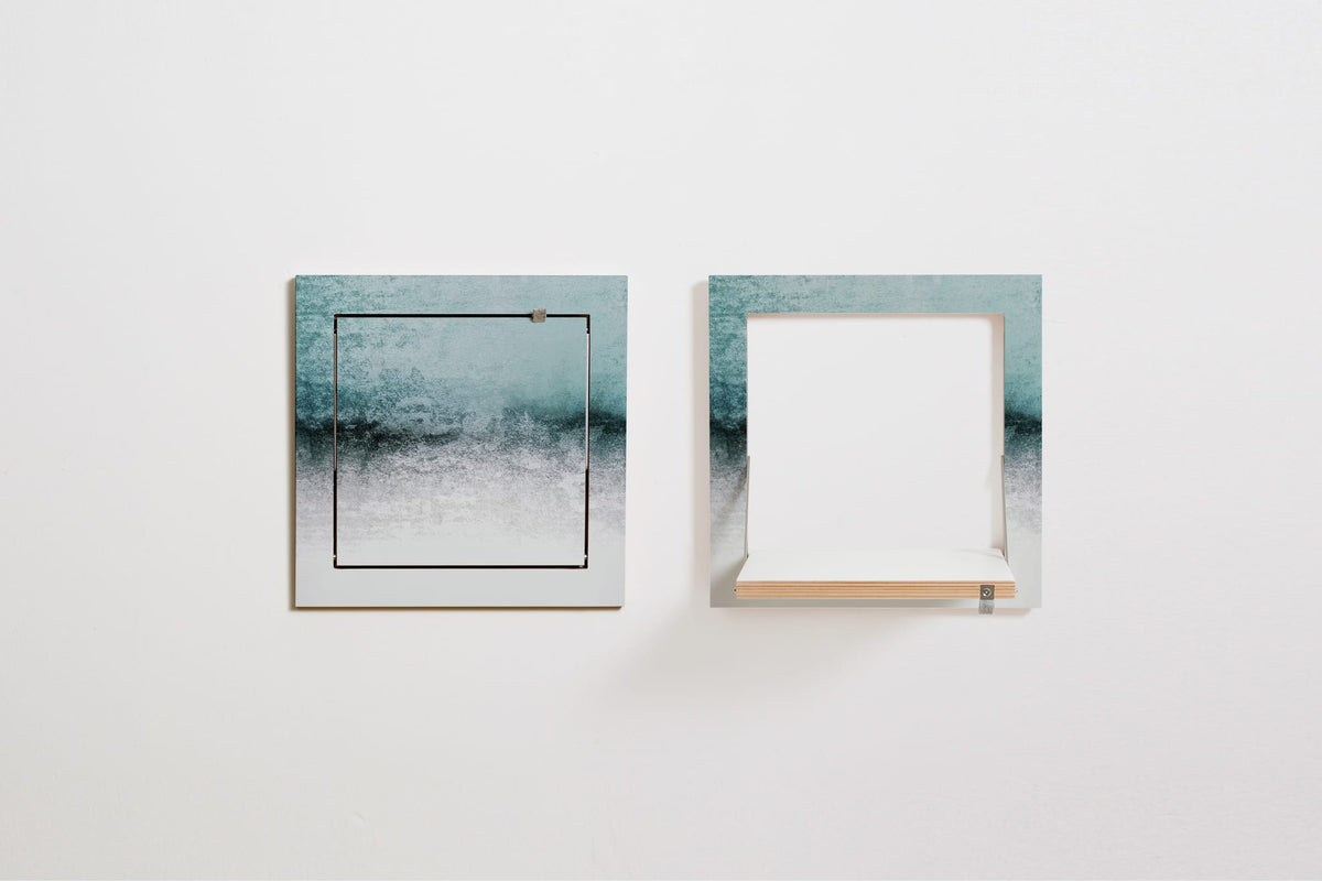 Étagère murale en bouleau bleu 40x31x40cm Fläpps 40x40-1 Snowdreamer - Ambivalenz — vue 3