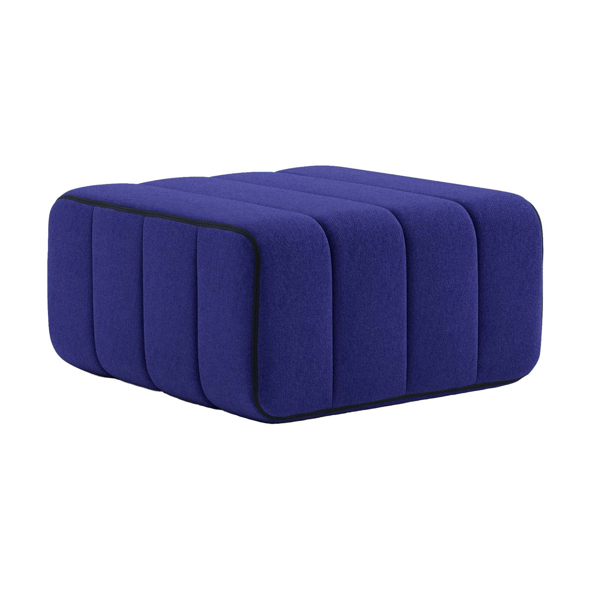 Module en tissu Jet bleu 68x68x34cm Curt - Ambivalenz