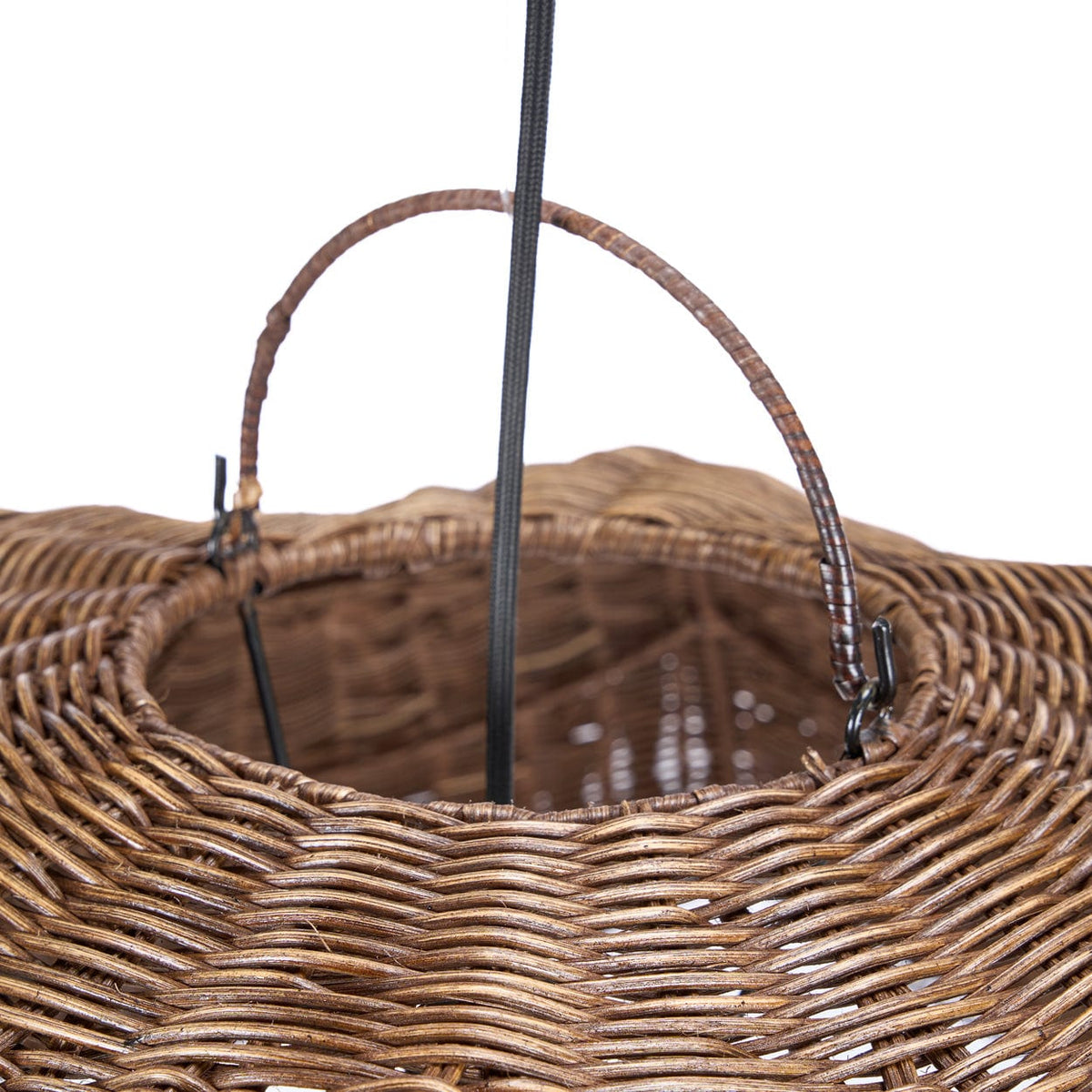 Suspension en rotin tressé brun foncé 103cm Wave - Bazar Bizar — vue 7