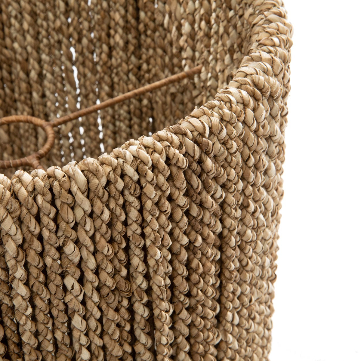Abat-jour en jonc de mer beige 30cm Chalki - Bazar Bizar — vue 3