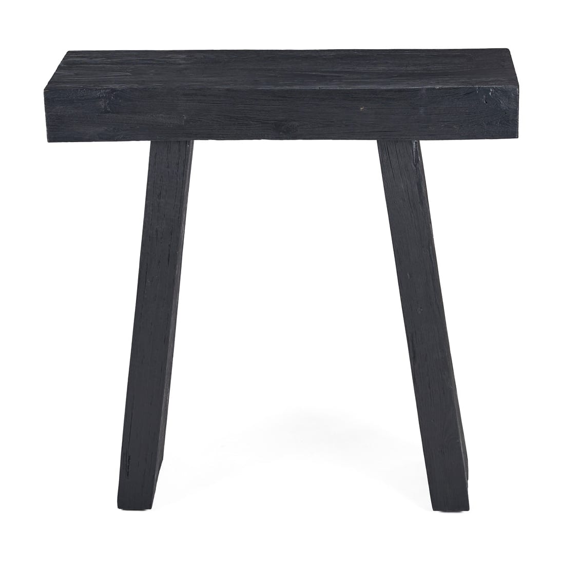 Console en teck massif noir 30x86x87cm Stance - Bazar Bizar — vue 4