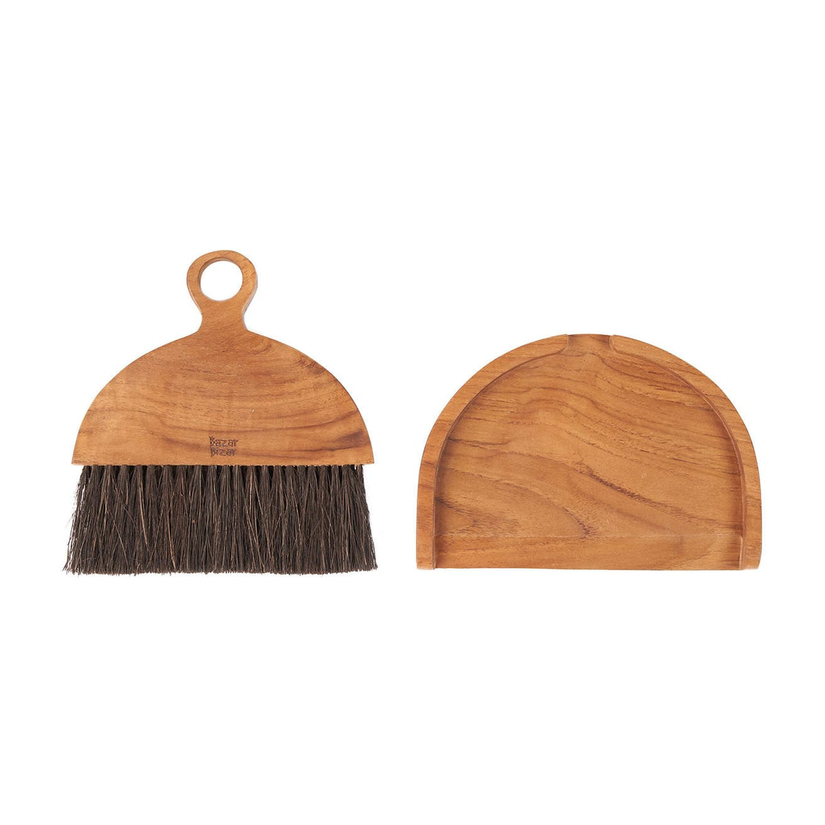 Brosse à main en teck naturel 3cm Haya - Bazar Bizar — vue 5