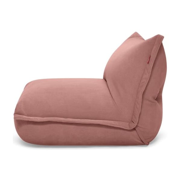 Fauteuil lounge en tissu côtelé rose 102x85x75cm BonBaron Slim - Fatboy — vue 5