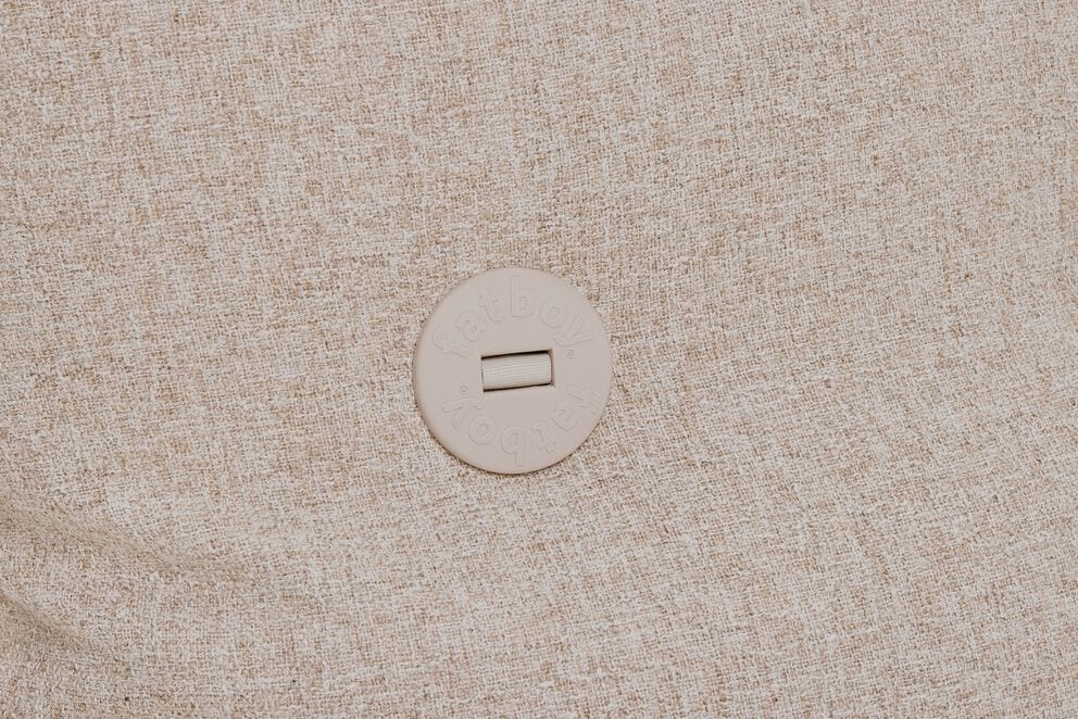 Fauteuil lounge en tissu bouclette beige 102x85x75cm BonBaron Slim - Fatboy — vue 5