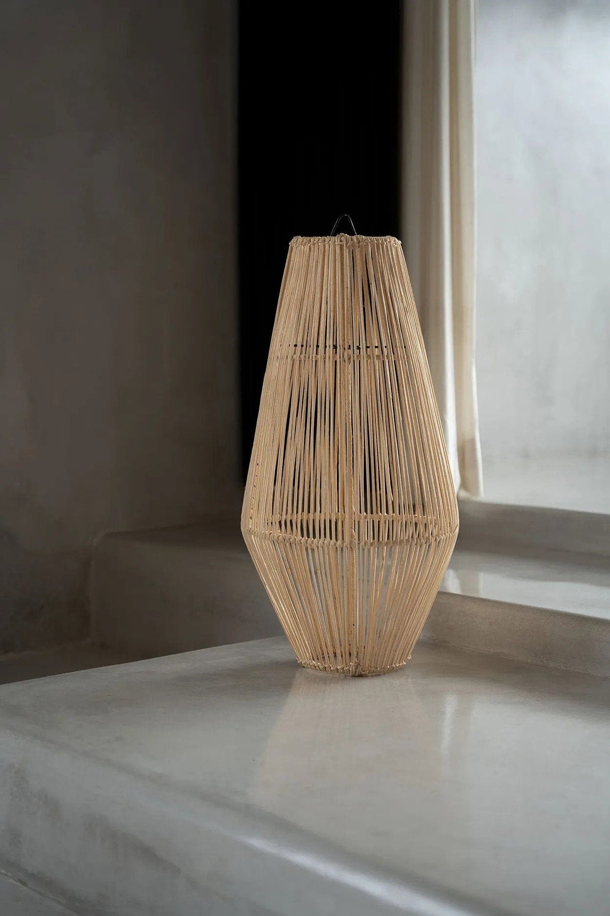 Suspension en rotin tressé naturel beige 30cm Afrodisiac Pendant - Natural - M - Bazar Bizar — vue 3
