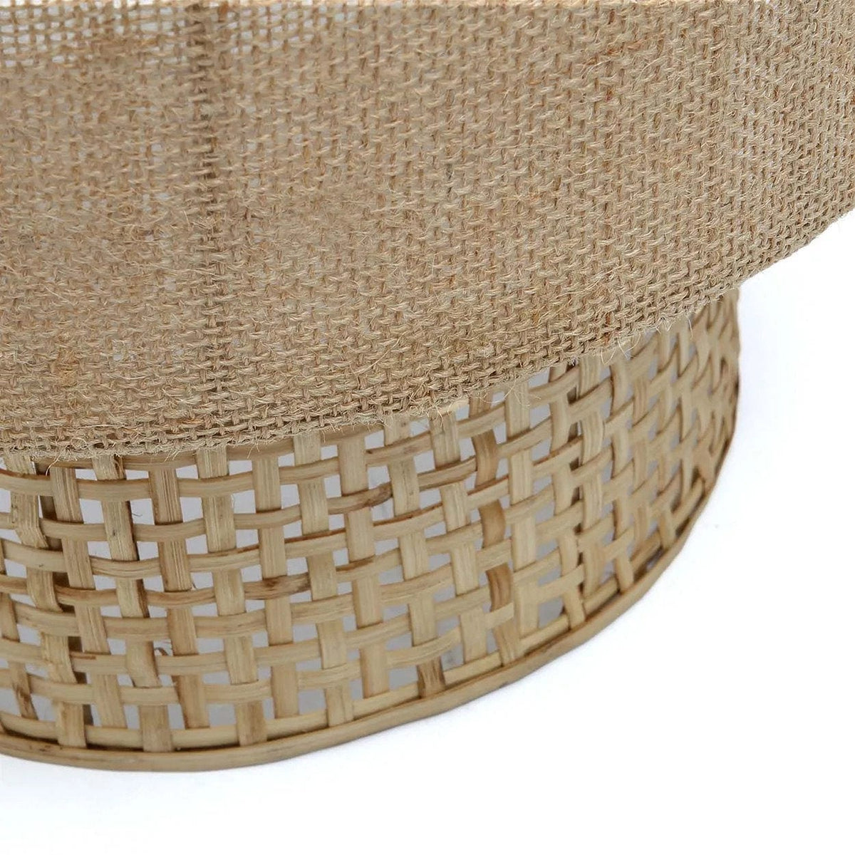 Applique murale en rotin tressé naturel beige 30x41cm Bolly Jute - Bazar Bizar — vue 2