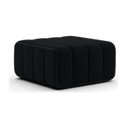 Module en tissu Sera en laine noir 68x68x34cm Curt - Ambivalenz