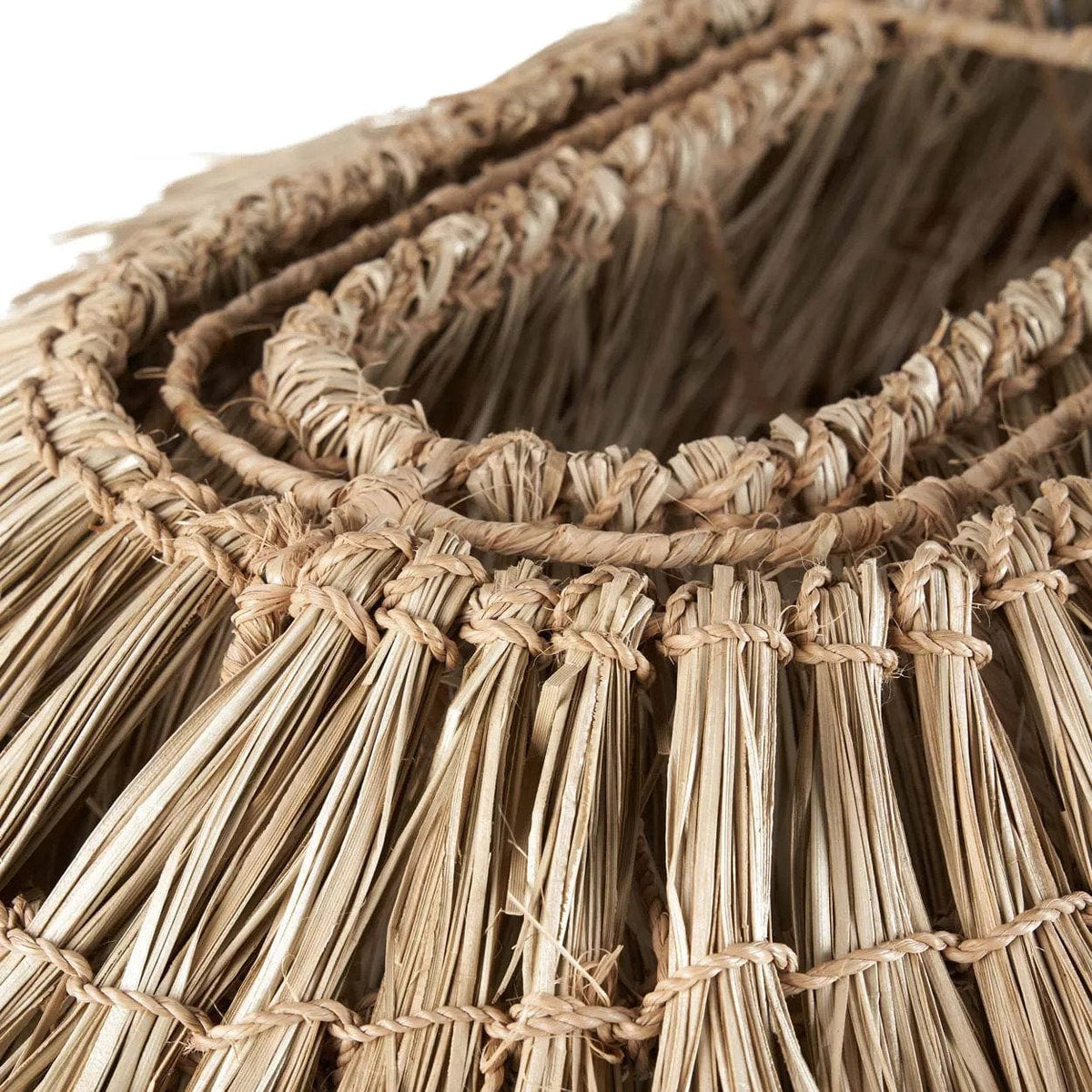 Suspension en jonc de mer tressé beige 140cm Nyang Nyang - Bazar Bizar — vue 5