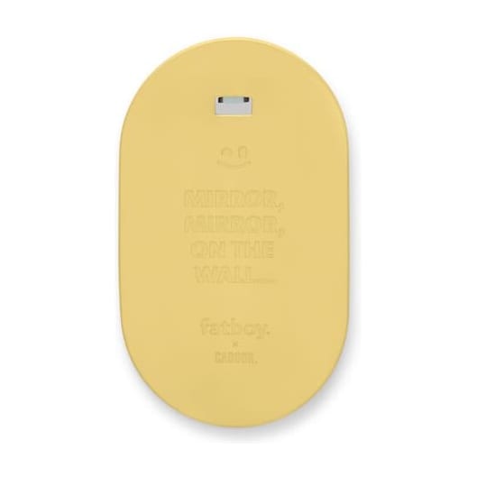 Miroir mural ovale en mousse souple jaune 35cm Mirage Loop - Fatboy — vue 3