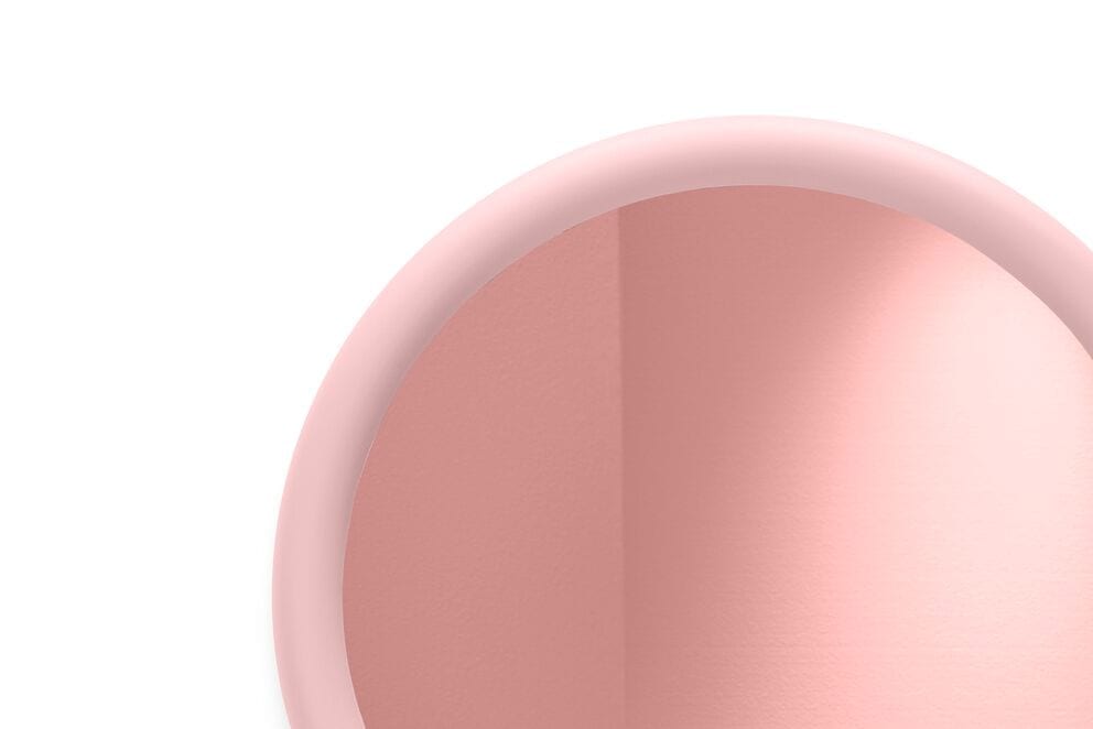 Miroir mural rond en mousse souple rose 60cm Mirage Halo - Fatboy — vue 4