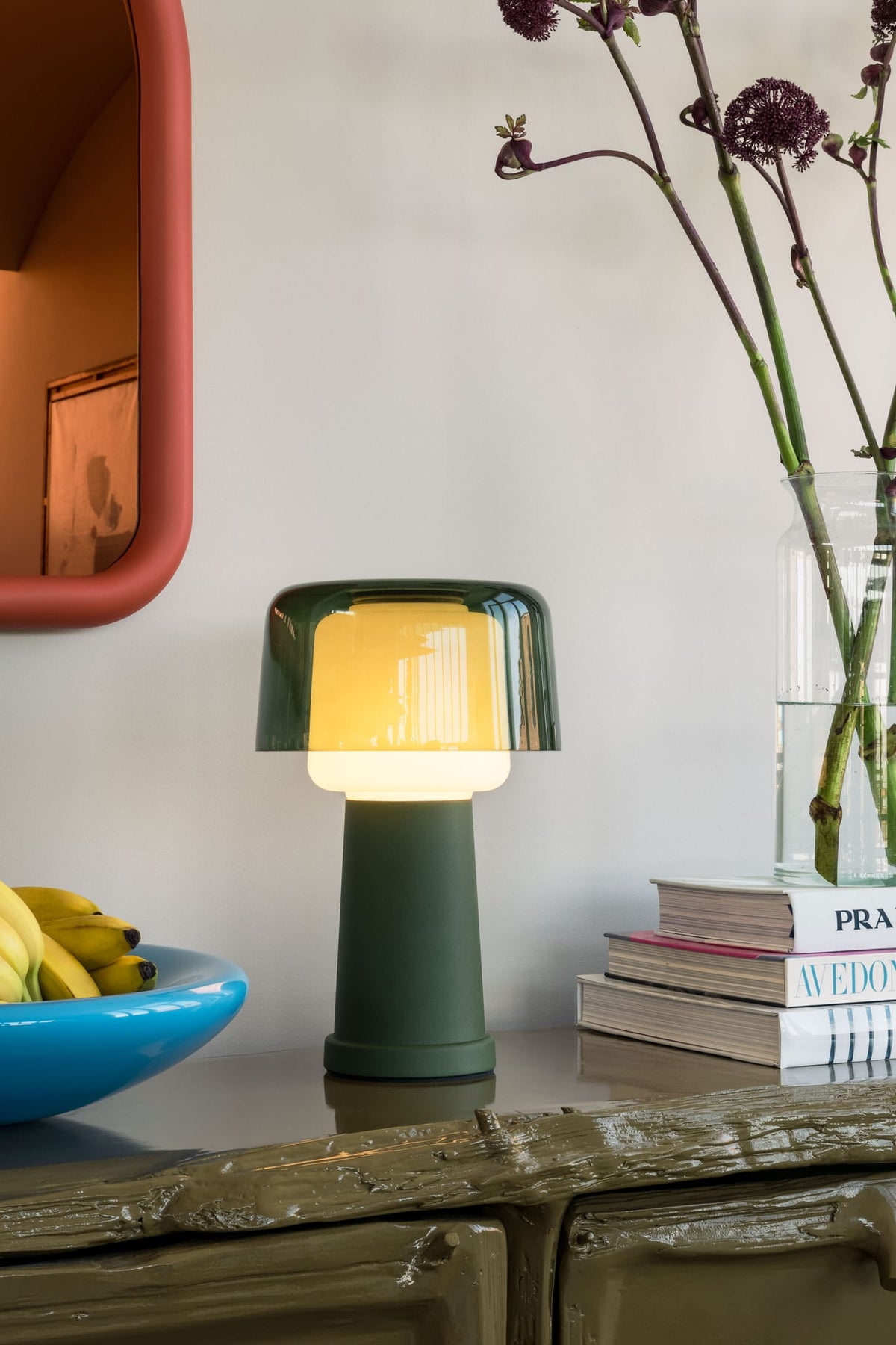 Lampe de table en métal vert 37,5cm Revolve - Fatboy — vue 2