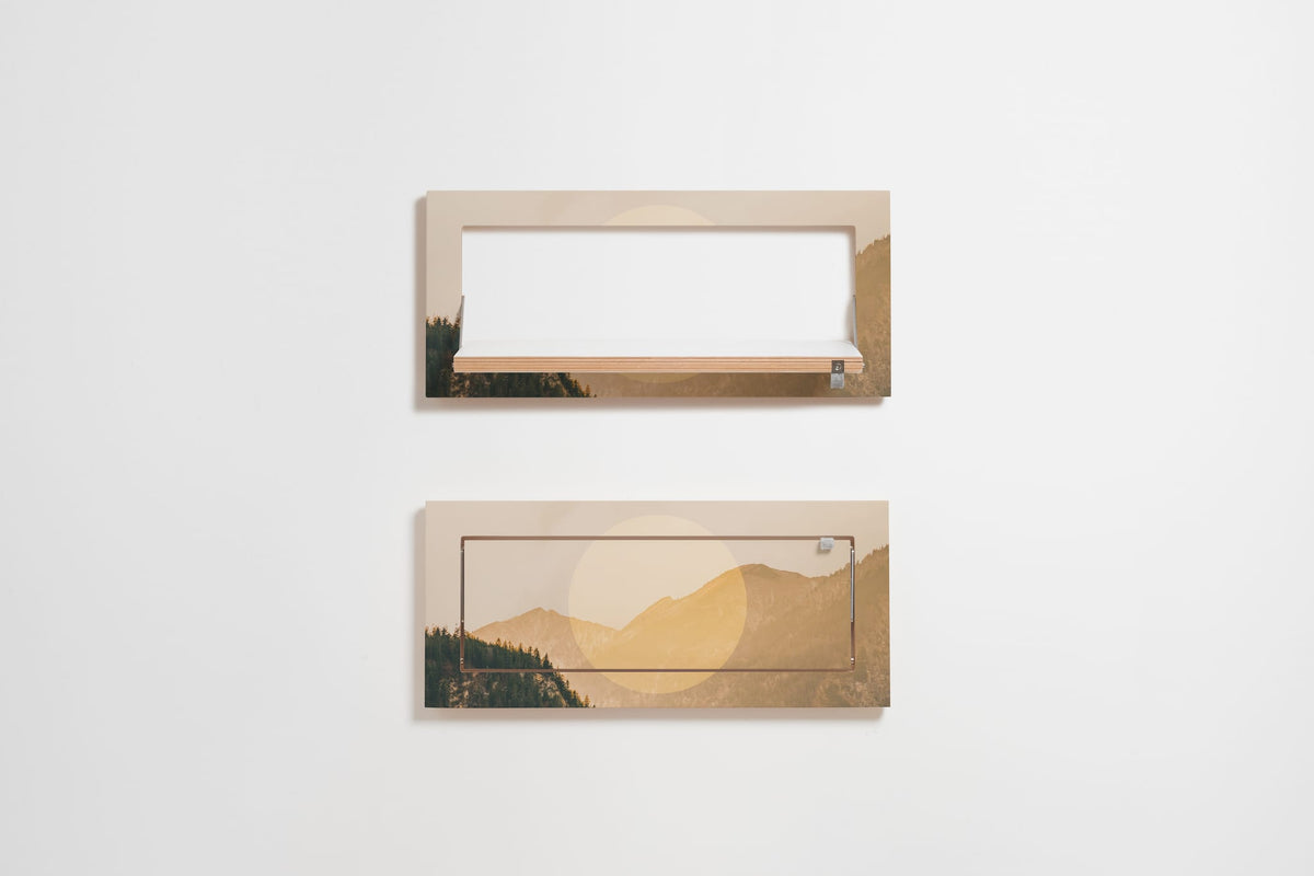 Étagère murale en bouleau beige 27x18x60cm Fläpps Alps - Ambivalenz — vue 2