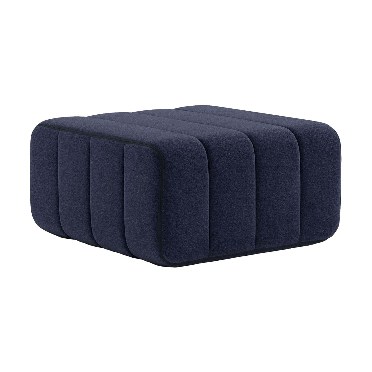 Module en tissu jet bleu foncé 68x68x34cm Curt - Ambivalenz