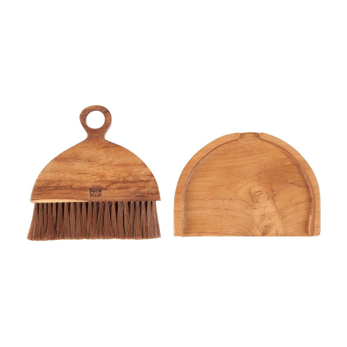 Brosse à main en teck naturel 3cm Tata - Bazar Bizar — vue 5