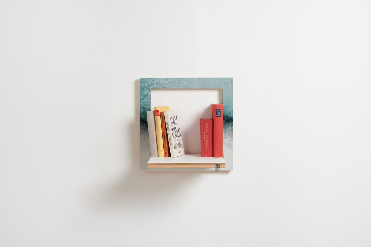 Étagère murale en bouleau bleu 40x31x40cm Fläpps 40x40-1 Snowdreamer - Ambivalenz — vue 4