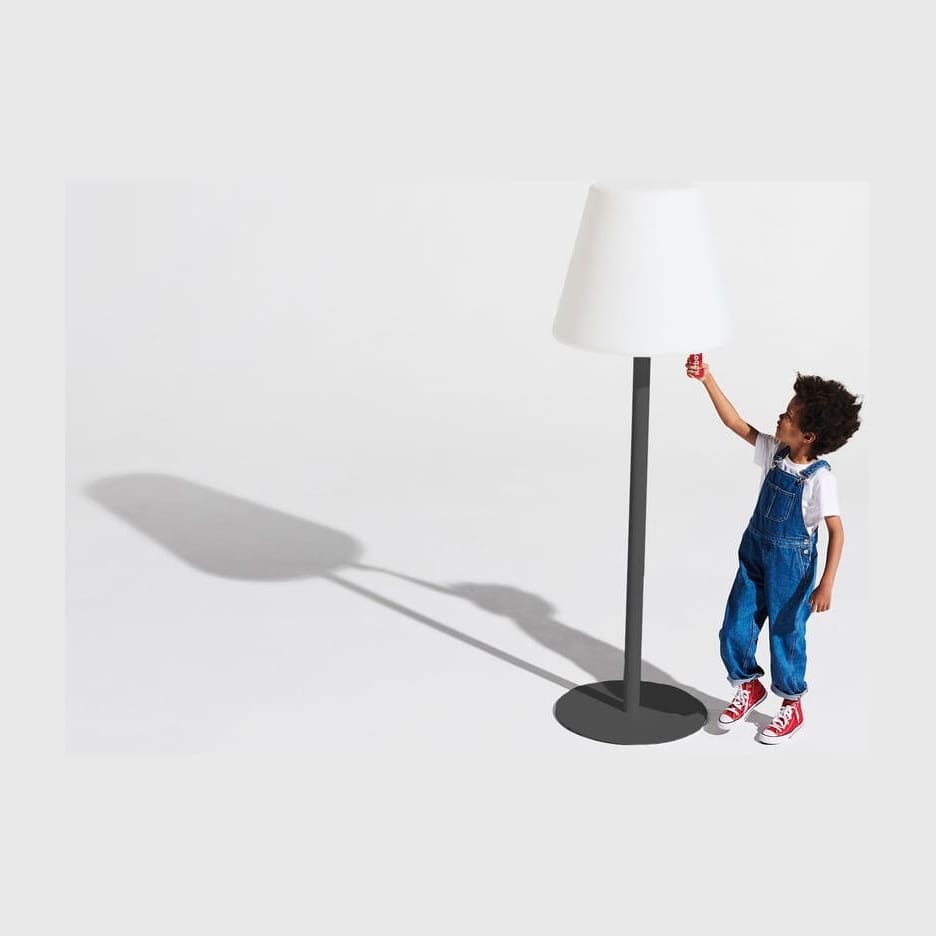 Lampadaire de jardin en métal gris anthracite 182cm Edison the Giant - Fatboy — vue 6