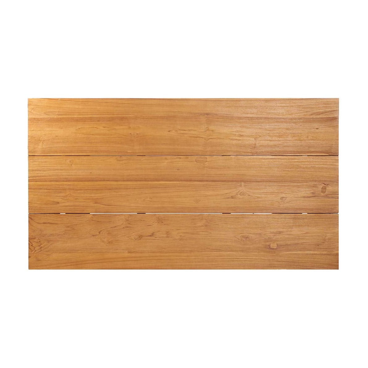 Table de jardin rectangulaire en teck massif naturel marron 180x100x76cm Imola - Bazar Bizar — vue 4