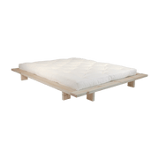 Sommier en bois brut et matelas Comfort naturel 160x200 Japan - Karup Design - The Cool Republic