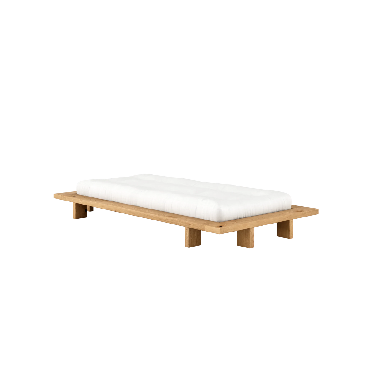 Sommier en bois de chêne avec matelas 90x200cm Japan - Karup Design - The Cool Republic