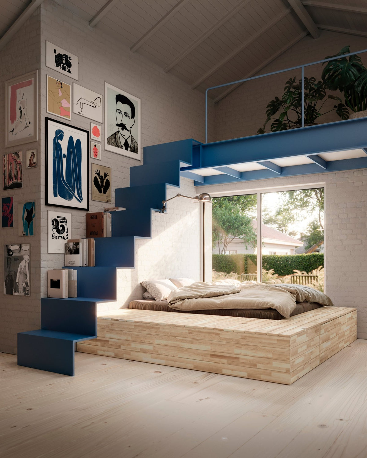 Sommier en pin laqué 160x200cm Basement - Karup Design - The Cool Republic