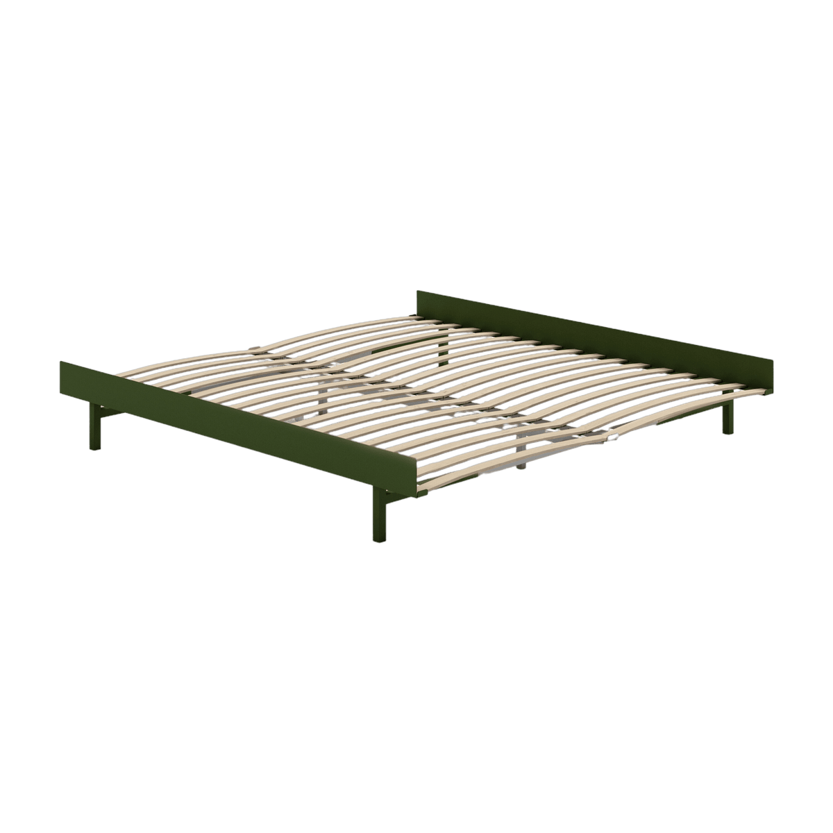 Sommier extensible 90-180cm en acier blanc avec lattes - Moebe - The Cool Republic