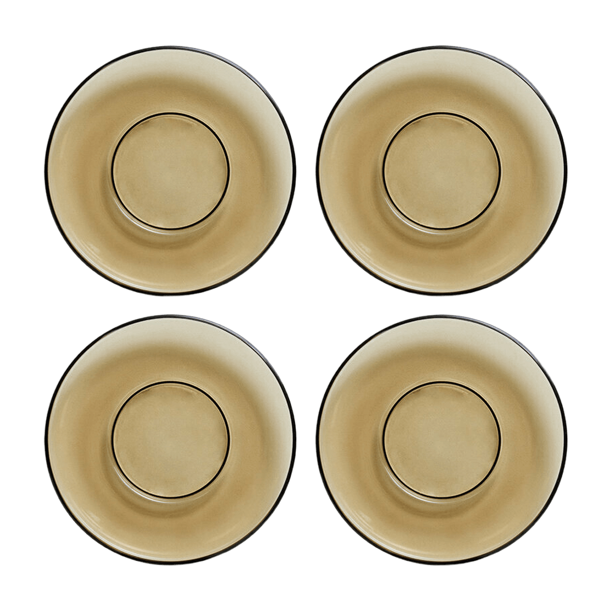 Soucoupes Mud Brown (Set Of 4) - HKLIVING - The Cool Republic