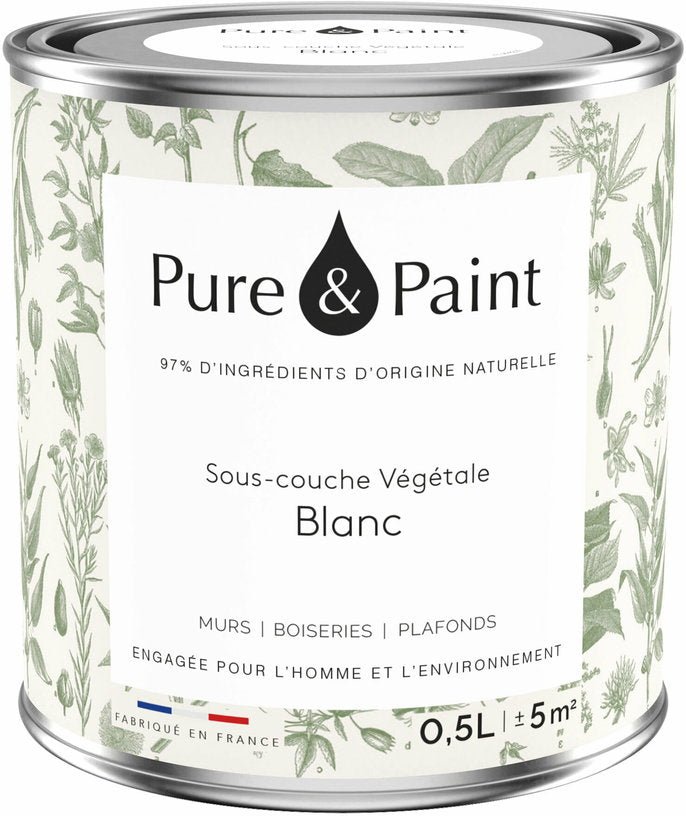 Sous - couche végétale Blanc 0,5L - Pure & Paint - The Cool Republic