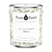 Sous-couche végétale Blanc 2,5L - Pure & Paint - The Cool Republic