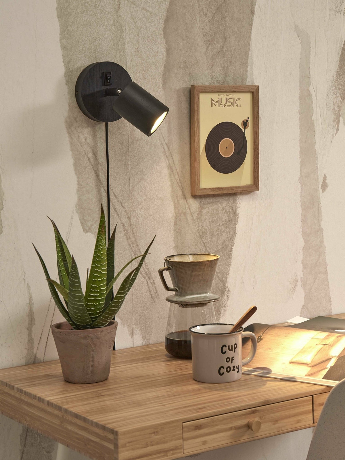 Sport mural en bambou noir 12x15 cm Java - Good & Mojo - The Cool Republic
