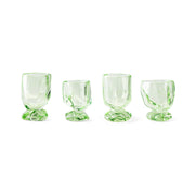 4 Weingläser aus Glas peridotgrün 230ml Glasses - HKLIVING