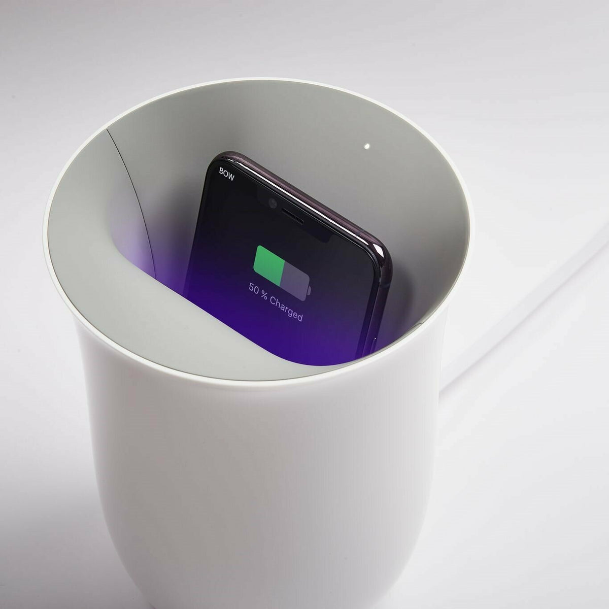 Station de Charge sans fil blanche Oblio - Lexon - The Cool Republic