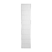 Store bateau 220x45 cm Blanc Et Bourdon Noir Carlina - Madura - The Cool Republic