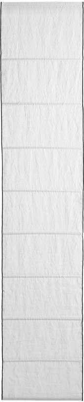 Store bateau 220x45 cm Blanc Et Bourdon Noir Carlina - Madura - The Cool Republic