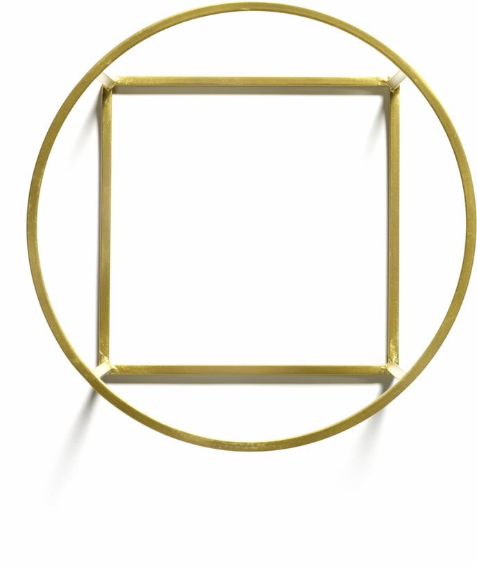 Support d'assiette en acier doré 25 x 15 cm - Serax - The Cool Republic