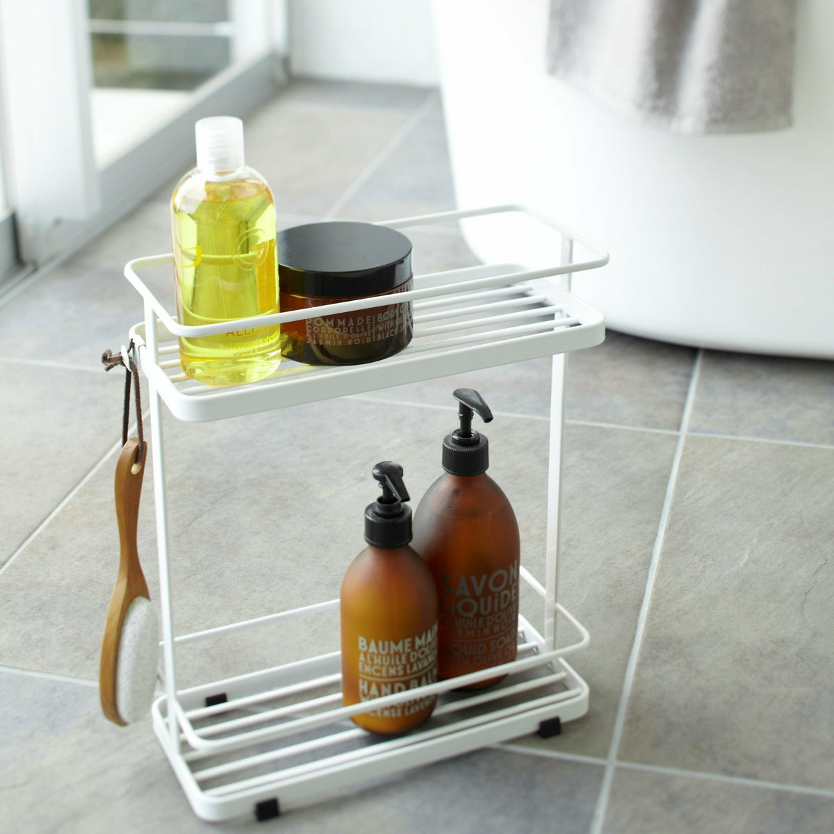 Support de salle de bain en acier blanc Tower - Yamazaki - The Cool Republic