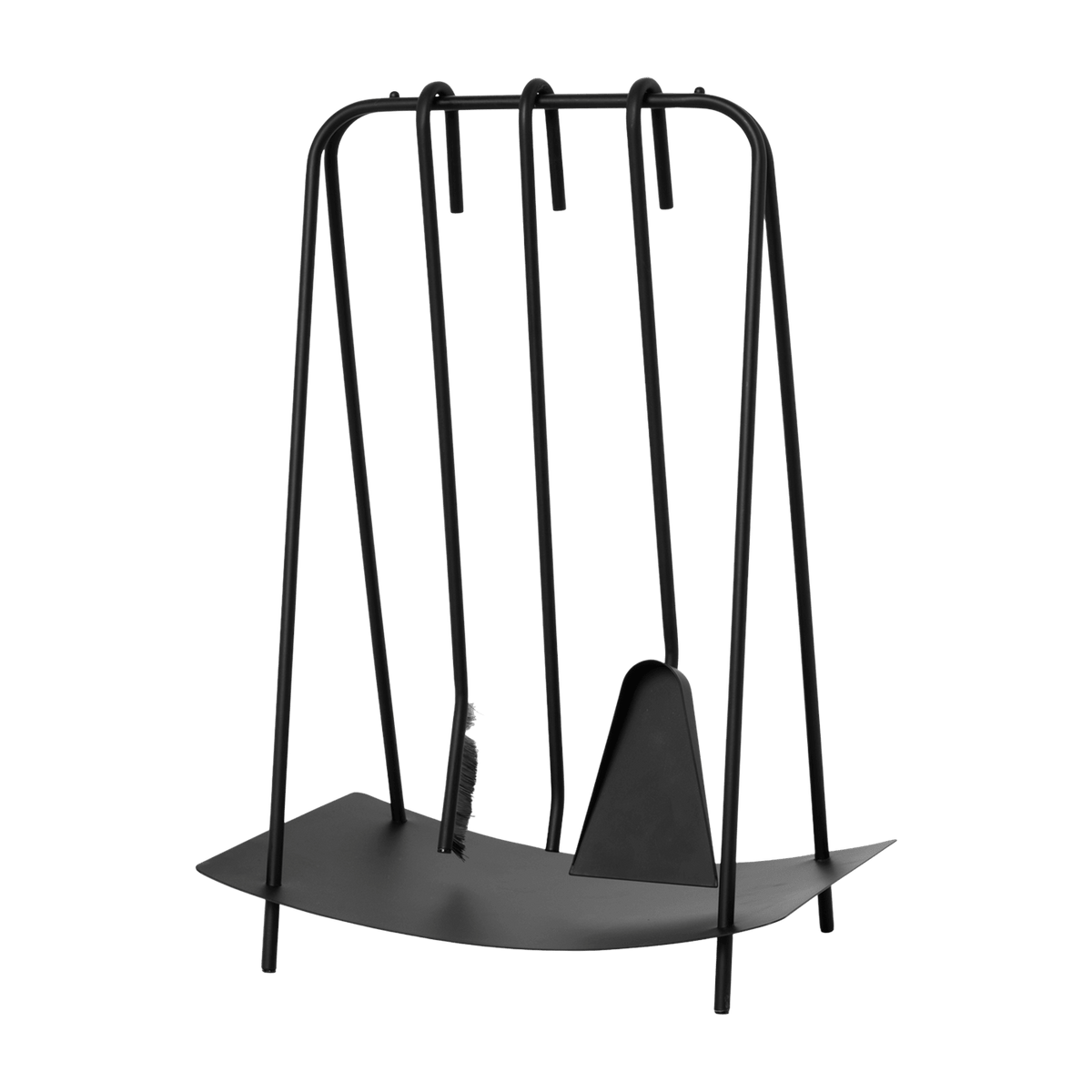 Support et accessoires pour cheminée en acier noir - Ferm Living - The Cool Republic